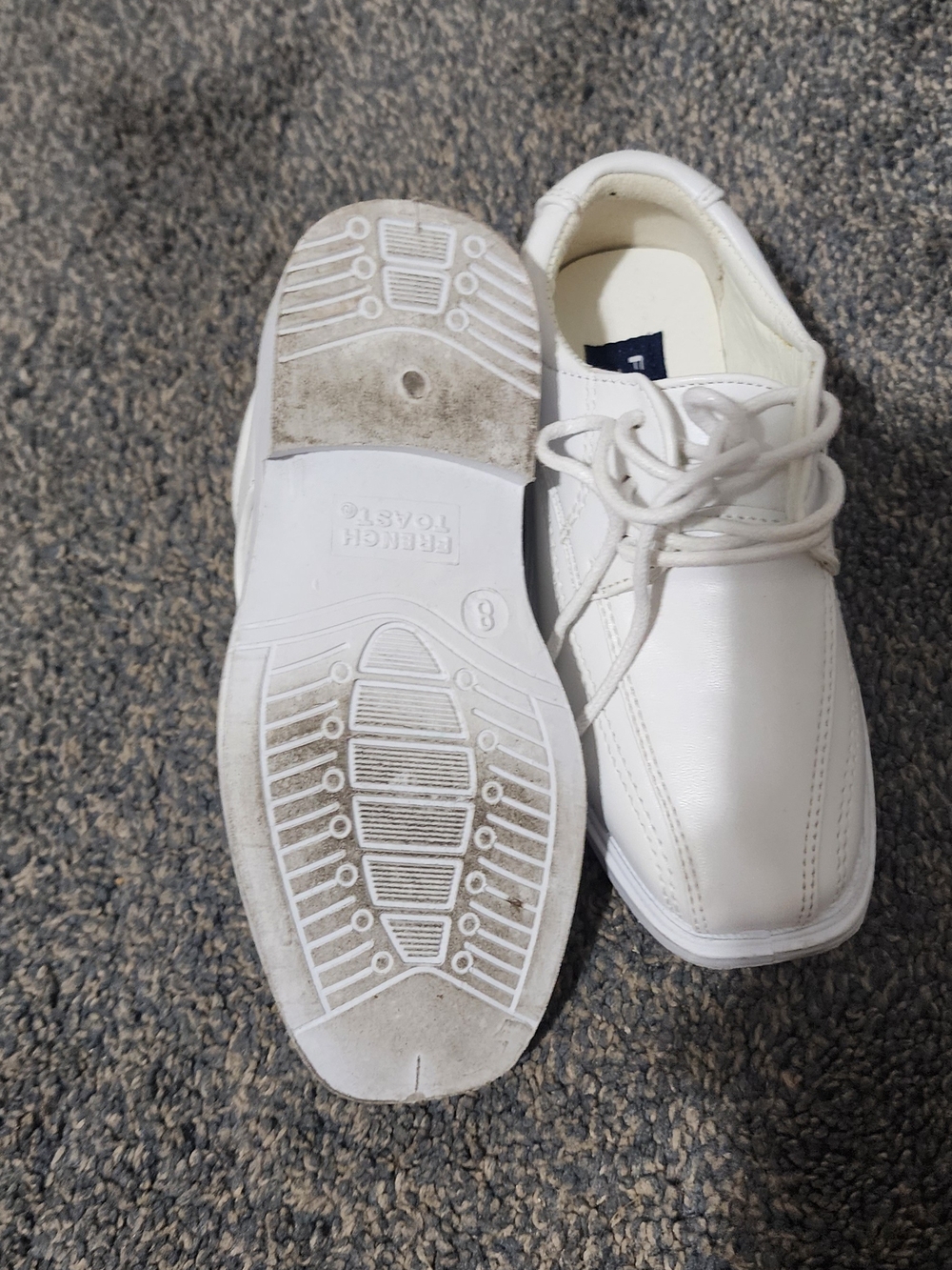 Classic White Men’s Lace-Up Dress Shoes